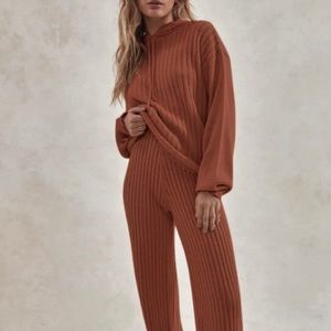 Hoodie & Pant Rib Knit Set